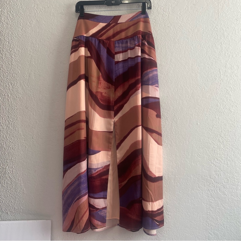 Banana Republic 18 Women's Drop Waist Maxi Skirt Purple - Picture 2 of 8